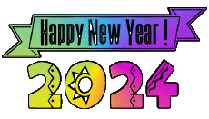 Nachrichten Englisch Happy New Year 2024 02 