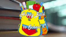 Nachrichten Englisch Happy Back to School Animierter Hintergrund 003 
