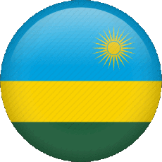 Drapeaux Afrique Rwanda Rond 