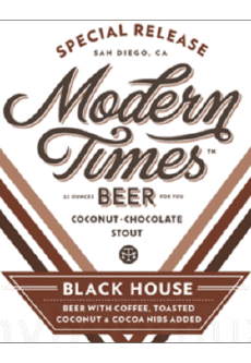 Black House-Getränke Bier USA Modern Times Black House