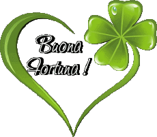 Nachrichten Italienisch Buona Fortuna Transparenter Hintergrund 06 