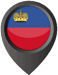 Fahnen Europa Liechtenstein Standort-Pin 