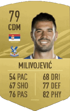 Multi Média Jeux Vidéo F I F A - Joueurs Cartes Serbie Luka Milivojevic 