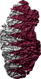 Banderas Asia Katar Mapa 