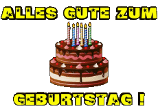 Messages German Alles Gute zum Geburtstag Kuchen 001 