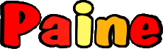 Prénoms MASCULIN - UK - USA P Paine 