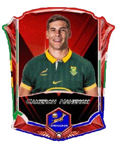 Deportes Rugby - Jugadores Africa del Sur Equipo 2025 Cameron Hanekom 