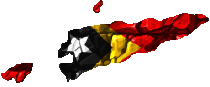 Bandiere Asia Timor Est Carta Geografica 