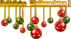 Mensajes Alemán Fröhliche  Weihnachten Serie 07 