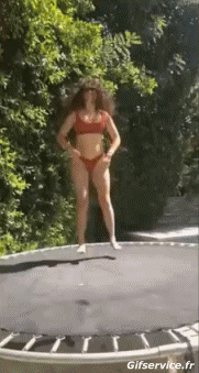 Humor -  Fun Sport Trampolin Draußen Fail 