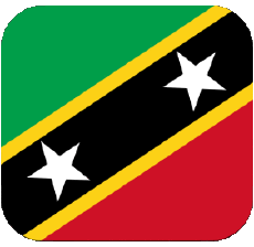 Bandiere America Saint Kitts e Nevis Quadrato 2 