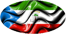 Flags Africa Equatorial Guinea Oval 01 