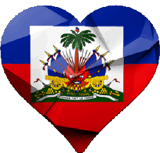 Bandiere America Haiti Cuore 