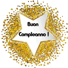Nachrichten Italienisch Buon Compleanno Palloncini - Coriandoli 011 