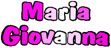 Vorname WEIBLICH - Italien M Zusammengesetzter Maria Giovanna 