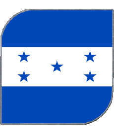 Drapeaux Amériques Honduras Carré 
