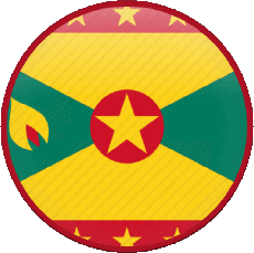 Fahnen Amerika Grenada-Inseln Runde 