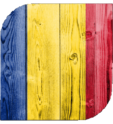 Flags Europe Romania Square 