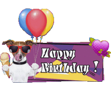 Messagi Inglese Happy Birthday Animals 006 