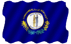 Drapeaux Amériques U.S.A - Etats Kentucky Ondulation 