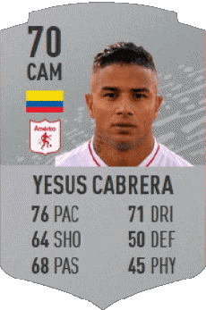 Multi Média Jeux Vidéo F I F A - Joueurs Cartes Colombie Yesus Cabrera 