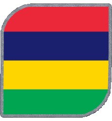 Banderas África Isla mauricio Plaza 