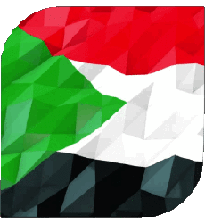 Fahnen Afrika Sudan Platz 