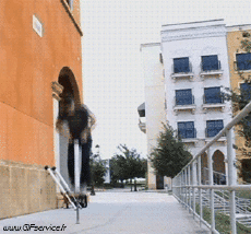 Humor -  Fun MENSCHEN Pogo Stick Serie 01 