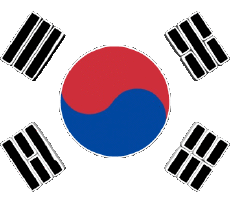 Banderas Asia Corea del Sur Diverso 