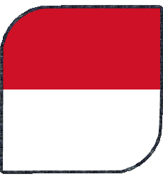 Bandiere Europa Monaco Quadrato 