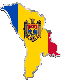 Drapeaux Europe Moldavie Carte 