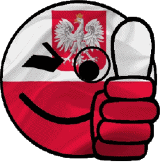 Fahnen Europa Polen Smiley - OK 