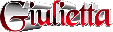 Nombre FEMENINO - Italia G Giulietta 