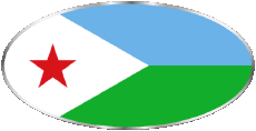 Flags Africa Djibouti Oval 01 