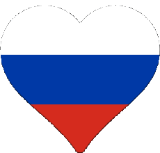 Fahnen Europa Russland Herz 