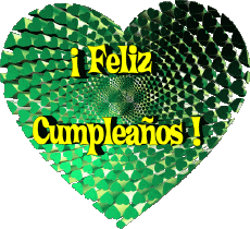 Messages Espagnol Feliz Cumpleaños Corazón 009 