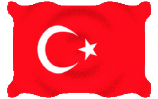 Banderas Asia Turquía Ondulación 