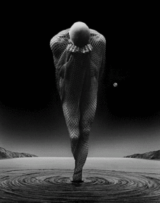 Humor -  Fun GIF Künstler George RedHawk - Noir et blanc 