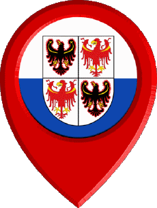 Drapeaux Europe Italie Trentin-Haut-Adige Epingle de Localisation 