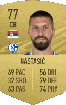 Multimedia Videospiele F I F A - Karten Spieler Serbien Matija Nastasic 