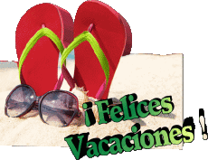 Messages Spanish Felices Vacaciones Transparent Background 08 