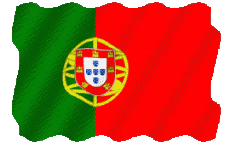 Fahnen Europa Portugal Welligkeit 