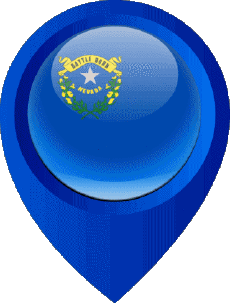 Fahnen Amerika U.S.A - States Nevada Standort-Pin 