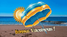 Messages French Bonnes Vacances Animated Background 003 