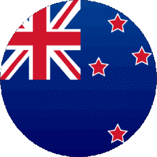 Drapeaux Océanie Nouvelle-Zélande Rond 