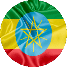 Bandiere Africa Etiopia Tondo 