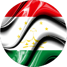 Bandiere Asia Tajikistan Tondo 