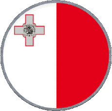 Bandiere Europa Malta Tondo 