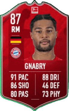 Multi Media Video Games F I F A - Card Players Germany Serge Gnabry 