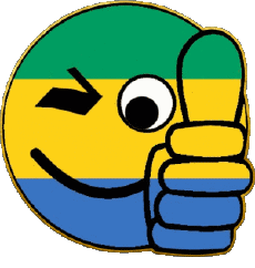 Flags Africa Gabon Smiley - OK 